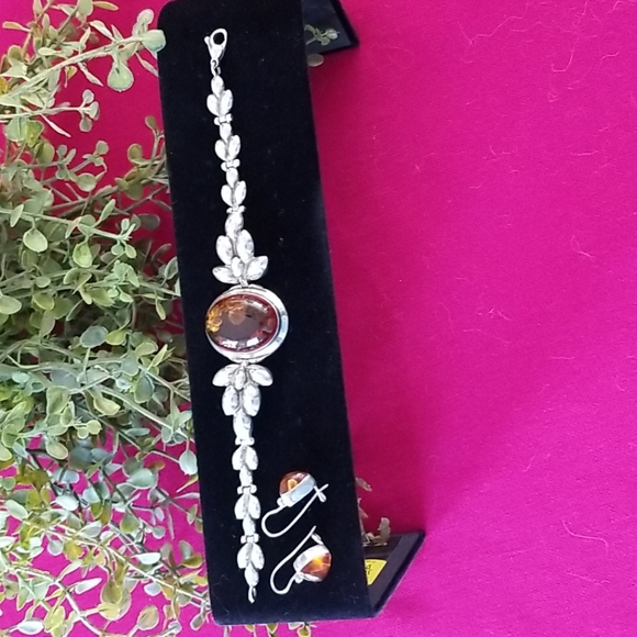 Jewelry - Baltic amber bracelet and earring set